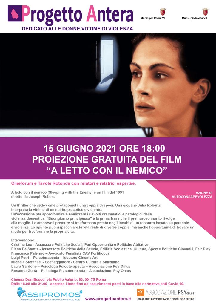 Cineforum – Progetto Antera Proiezione Gratuita “A letto con il nemico”