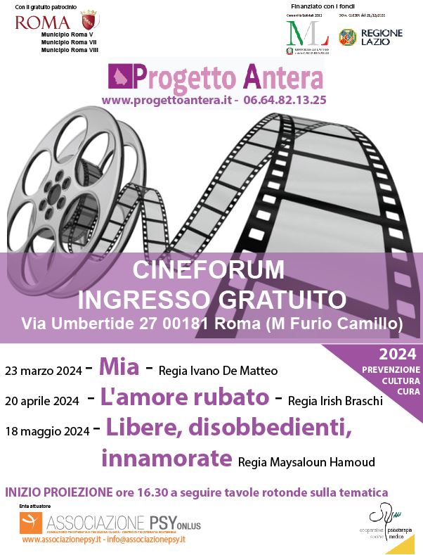 Cineforum 2024-  Progetto Antera